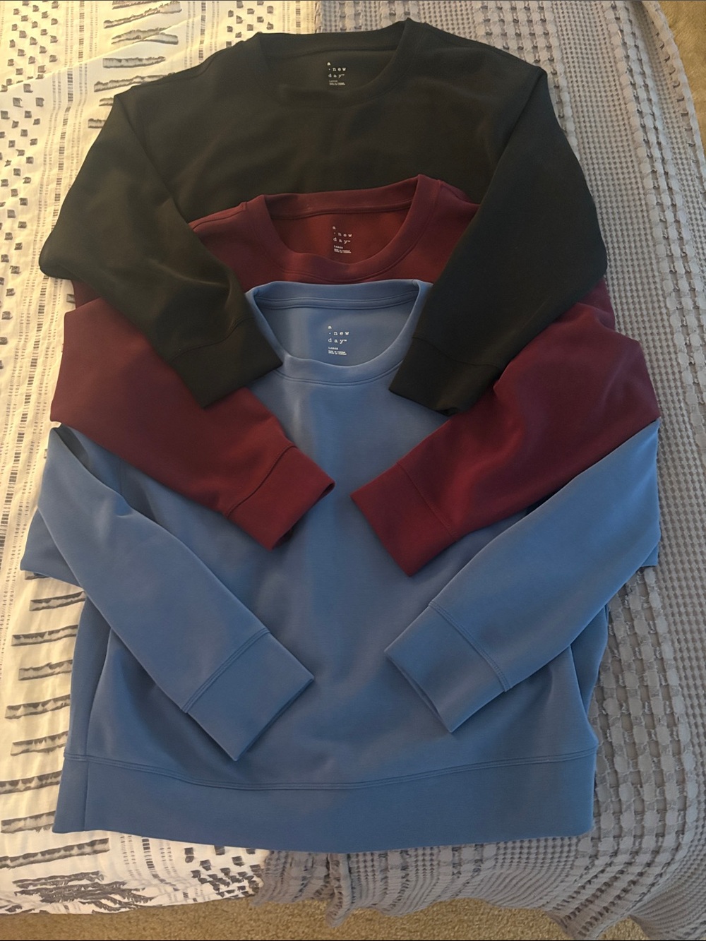 Women’s Sweatshirt - Black, Maroon, Light Blue (sandwash, super soft)